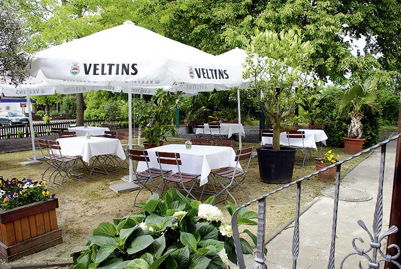 Biergarten / Terasse vom Occhipinti Restaurant - Italienisches Restaurant und Event-Location Wolfsburg