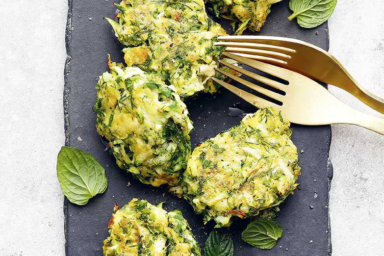 Kulinarisch - Rezept - Zucchini-Bratlinge (Kolokithokeftedes)